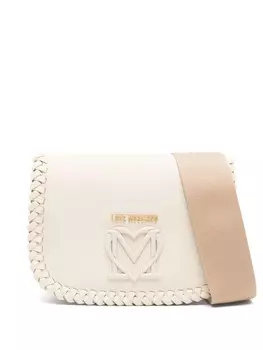 Love Moschino плетеная сумка через плечо, нейтральный