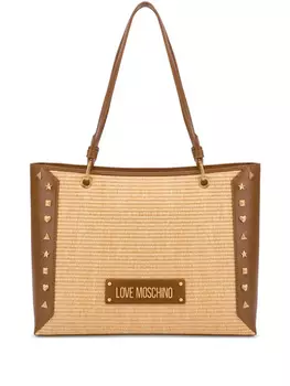 Love Moschino сумка на плечо с логотипом, нейтральный