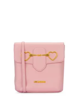 Love Moschino сумка на плечо с пряжкой в форме сердца, розовый