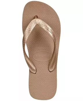 Лучшие женские шлепанцы Tiras Havaianas, золото
