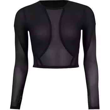 Lululemon Укороченный топ женский черный