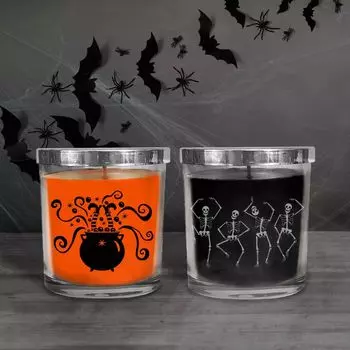 LumaBase Ароматические свечи Graveyard Dance & Witch's Brew, набор из 2 упаковок