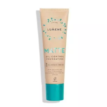 LUMENE Matte SPF20 Матирующая тональная основа - 1 Classic Beige 30 мл