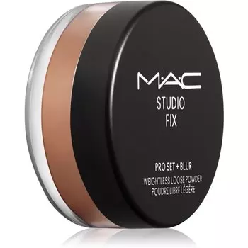 MAC Cosmetics Studio Fix Pro Set + Blur Weightless Loose Powder фиксирующая и матирующая пудра оттенка Deep Dark 6,5 г