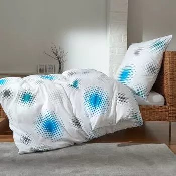 Махровое постельное белье Dream Sleep Mariko jade 155х220 см + 80х80 см Traumschlaf