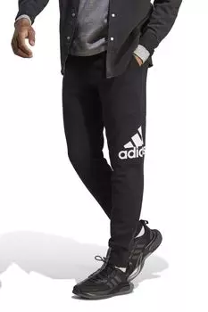 Махровые джоггеры Sportswear Essentials с зауженными штанинами adidas, черный