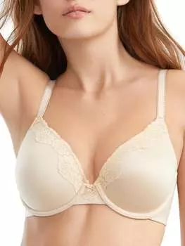 Maidenform Женский комфортный бюстгальтер Devotion Extra Coverage T-Shirt, цвет latte lift
