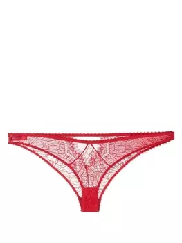 Maison Close кружевные трусы-стринги, красный