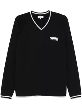 Maison Kitsun футболка Flax Fox, черный