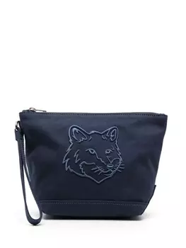 Maison Kitsun косметичка Fox Head, синий