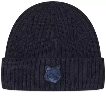 Maison Kitsune Шапка-бини Bold Fox Head, синий