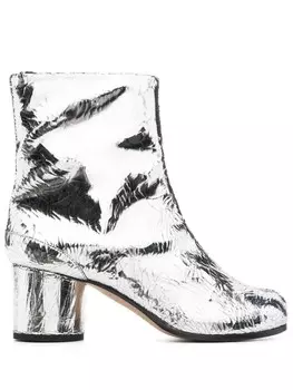 Maison Margiela ботинки Tabi 60, серебристый