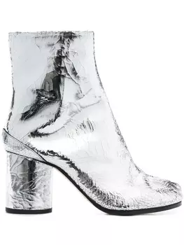 Maison Margiela ботинки Tabi 80, серебристый