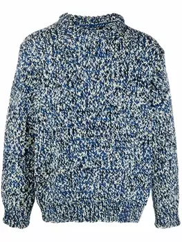 Maison Margiela джемпер крупной вязки, синий