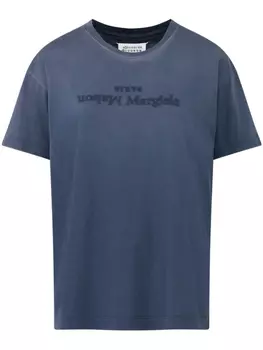 Maison Margiela футболка Reverse Logo, синий