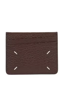 Maison Margiela картхолдер Slim 6CC, коричневый