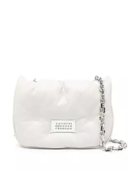 Маленькая сумка Maison Margiela Glam Slam Flap, нейтральный цвет