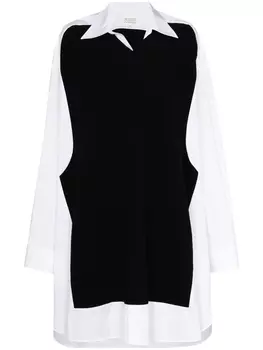 Maison Margiela платье-рубашка Spliced, белый