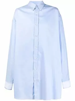 Maison Margiela рубашка оверсайз, синий