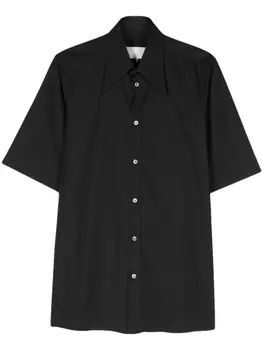 Maison Margiela рубашка с логотипом, черный