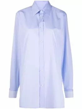 Maison Margiela рубашка в полоску, синий