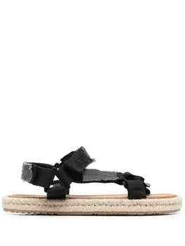 Maison Margiela сандалии Patchwork, черный