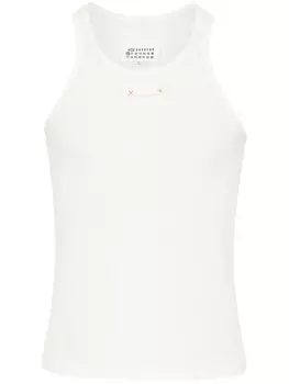 Maison Margiela топ в рубчик, белый