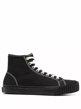 Maison Margiela высокие кеды Tabi, черный