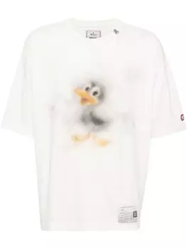 Maison MIHARA YASUHIRO футболка с принтом Duck, белый