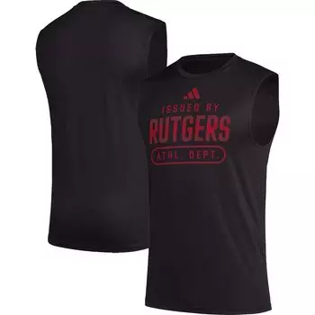 Майка adidas Rutgers Scarlet Knights, черный