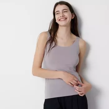 Майка Airism Uniqlo, фиолетовый