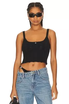 Майка Alexander Wang Logo Cami, черный