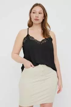 Майка больших размеров Vero Moda Curve, черный