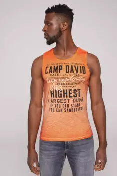Майка CAMP DAVID, хлопок, цвет Sunstone