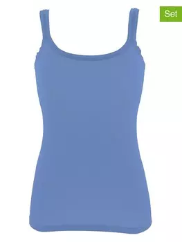 Майка COTONELLA 2er Set Hemdchen, синий