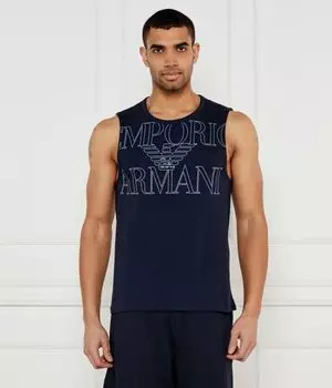 Майка Emporio Armani Regular Fit, синий