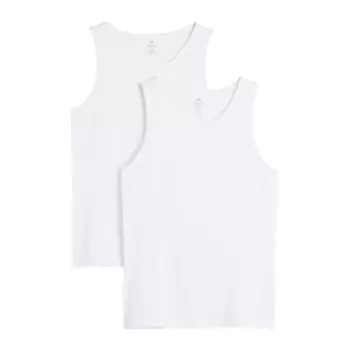 Майка H&M 2-pack Regular Fit, белый