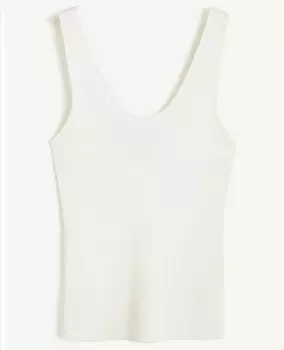 Майка H&M Sleeveless Knit, белый
