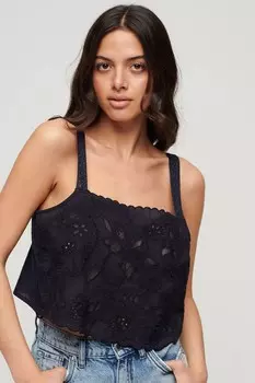 Майка Ibiza с вышивкой Superdry, синий