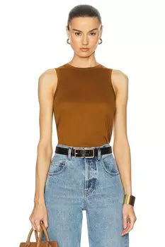 Майка из джерси Saint Laurent, охра