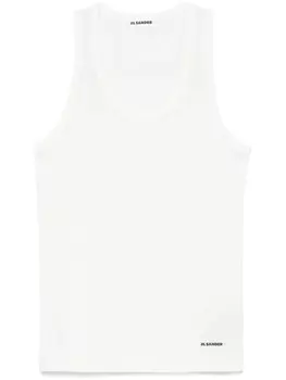 Майка из хлопка JIL SANDER+, белый