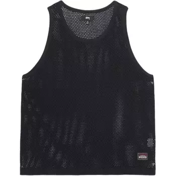 Майка из хлопка Stssy Stussy, синий