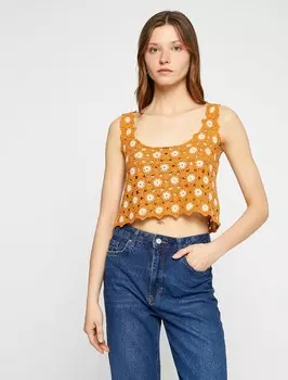 Майка Koton Top, цвет yellow gold
