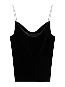 Майка MANGO Top, черный