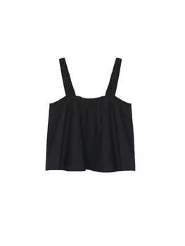 Майка MANGO Top DELOS, черный