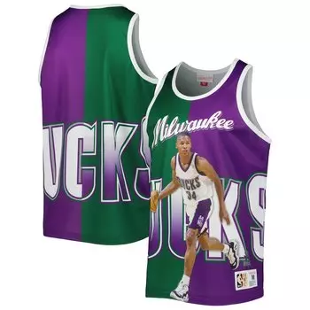 Майка Mitchell & Ness Milwaukee Bucks, зеленый