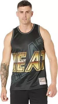 Майка Mitchell & Ness NBA Big Face 4.0 Fashion Tank Heat, черный