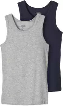 Майка Name It "NKMTANK TOP 2P" (упаковка, 2 шт.), серый