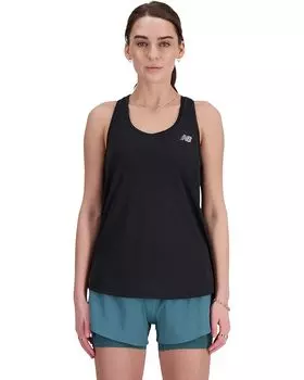 Майка New Balance Athletics Tank, цвет Black Heather