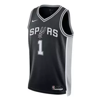 Майка Nike Dri-FIT NBA Swingman Jersey Icon Edition 2022/23 'San Antonio Spurs Victor Wembanyama', черный